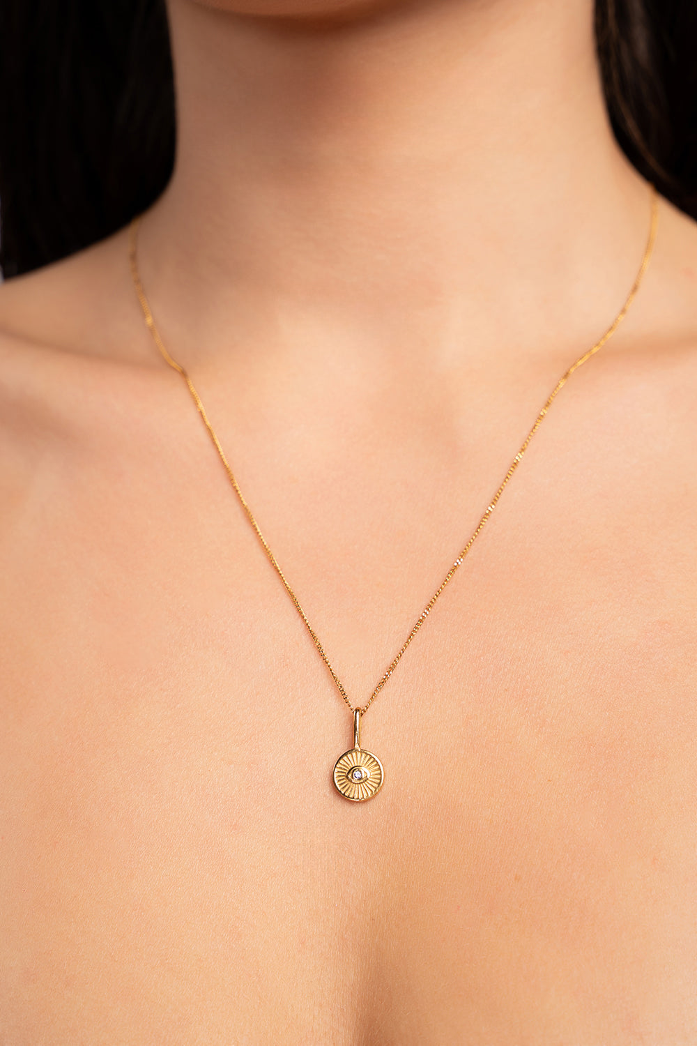 Evil Eye Necklace- Gold