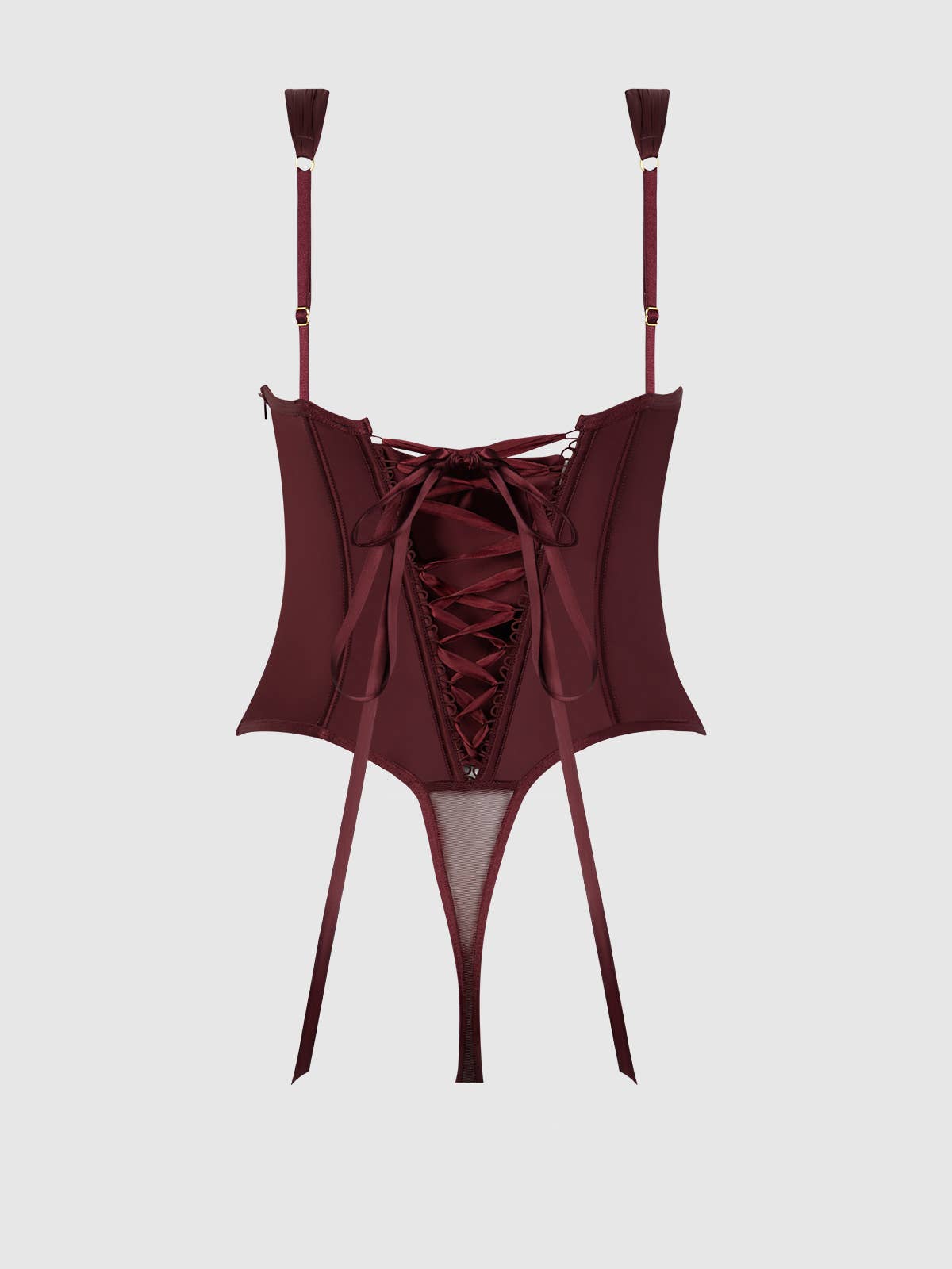 BRIGETA SATIN DRAPED CORSET