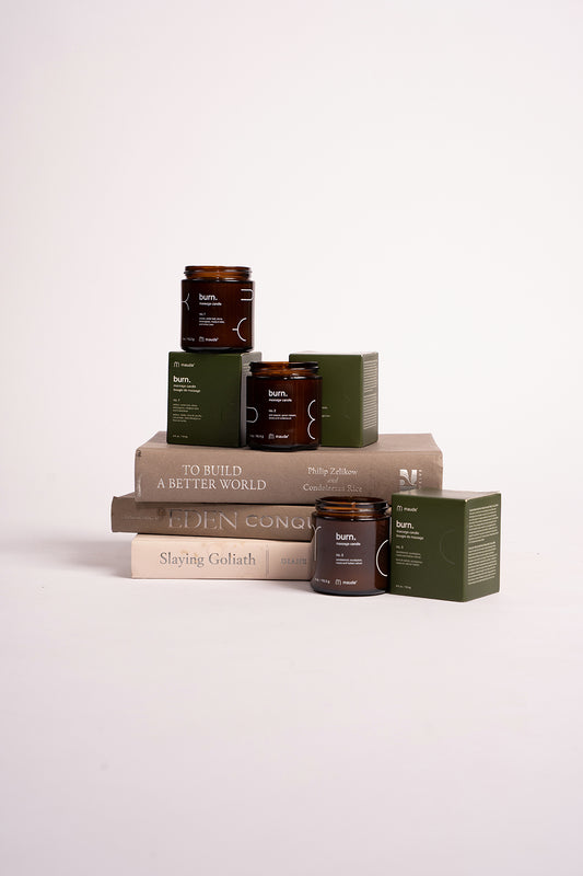 4 oz Burn no. 1 - skin-softening massage candle