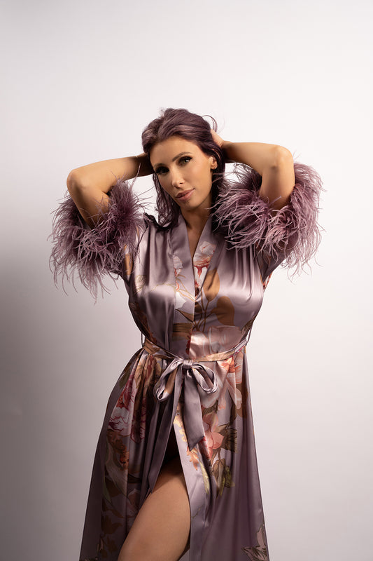 Bardot Long Robe Purple